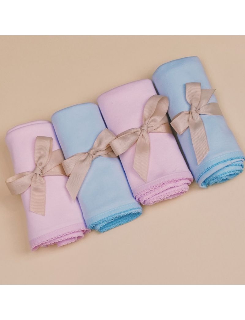 Fralda algodão azul