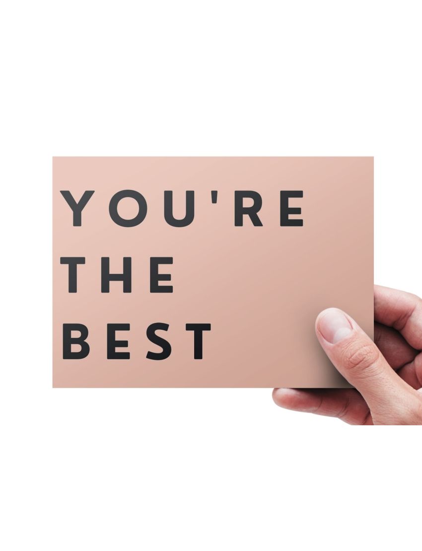 Cartão “You’re the best”