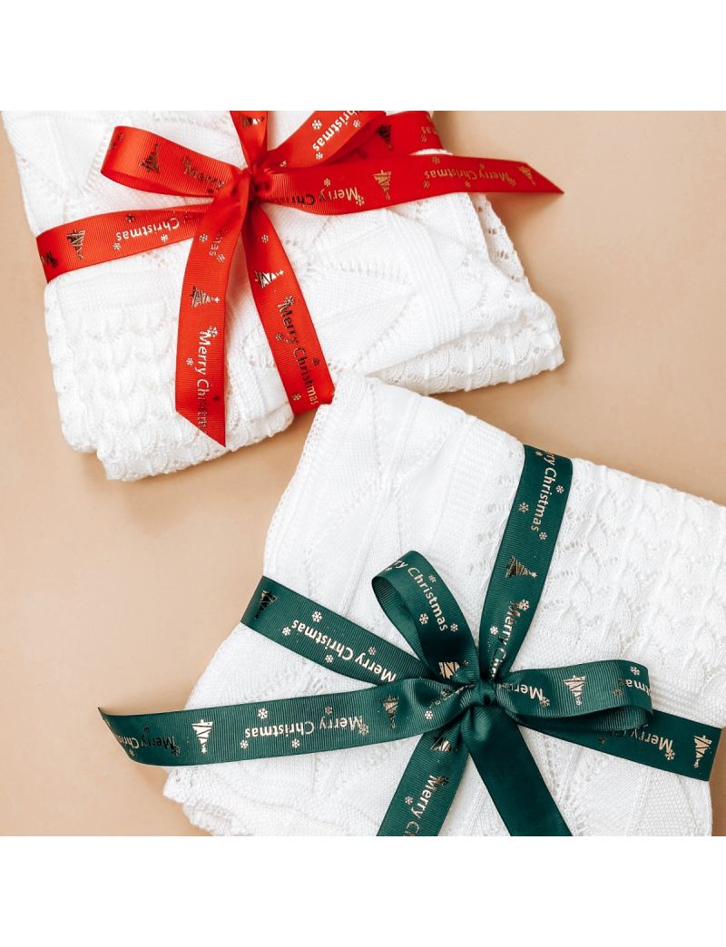 Manta tricotada branca